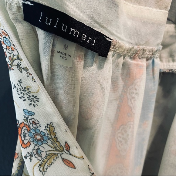 Lulumari long boho bohemian v-front summer dress size medium - Picture 6 of 7